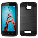 Wholesale Coolpad Defiant 3632 Armor Hybrid Case (Black)